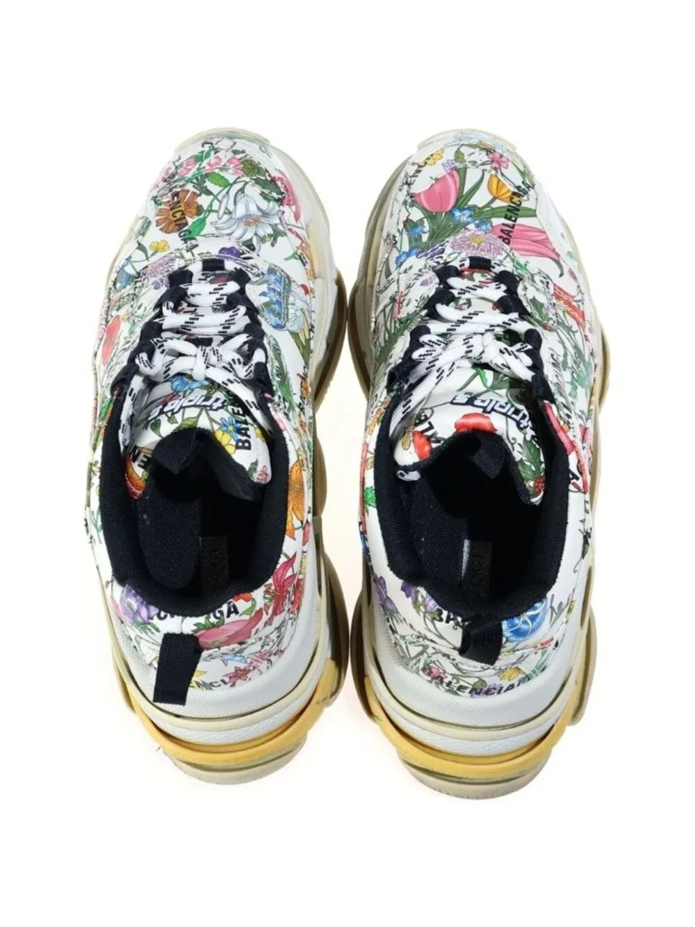 Gucci the Hacker Project Triple S Flora Print Low Sneakers Multi